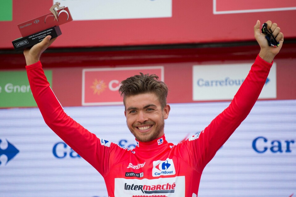 Odd Christian Eiking gikk i brudd på tirsdagens etappe av Vuelta a Espana, og leder nå hele Spania Rundt sammenlagt. Odd Christian Eiking gikk i brudd på tirsdagens etappe av Vuelta a Espana, og leder nå hele Spania Rundt sammenlagt.