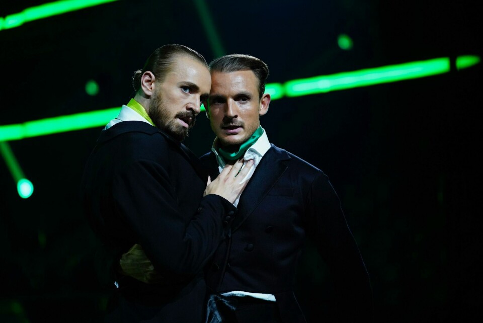 Joakim Kleven og Benjamin Jayakoddy er det første danseparet i norsk Skal vi danse-historie av samme kjønn. Joakim Kleven og Benjamin Jayakoddy er det første danseparet i norsk Skal vi danse-historie av samme kjønn.