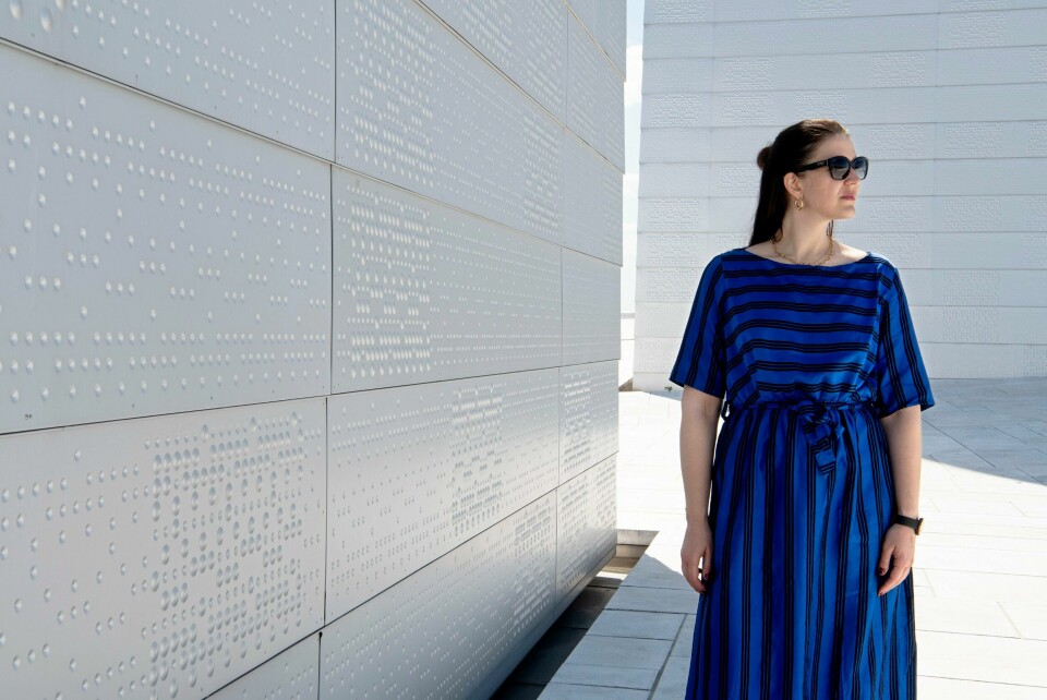 Lise Davidsen. Operasanger fra Stokke i Vestfold. Den Norske Opera & Ballett. Operahus i Bjørvika. Lise Davidsen. Operasanger
