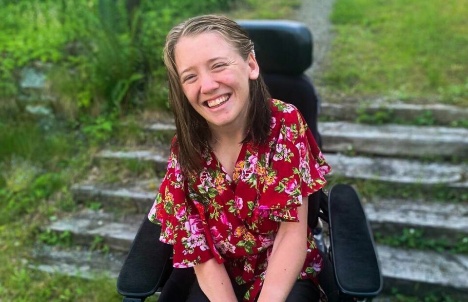 Ida Hauge Dignes (25). Ida Hauge Dignes (25), sentralstyremedlem i Norges Handikapforbund.