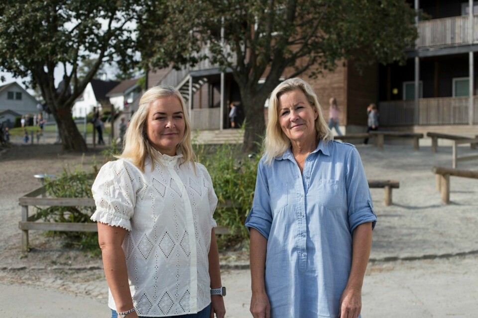 Brit Edvardsen (t.v.) er svært takknemlig for at Tove Steen (t.h.) sin datter, Thea Steen, startet #sjekkdeg-kampanjen. Det reddet trolig livet til Edvardsen. Brit Solheim og Tove Steen
