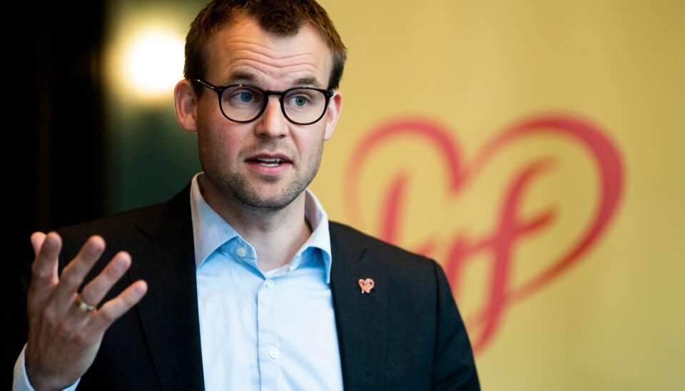 Partileder Kjell Ingolf Ropstad under KrFs landsmøte 2021. Muligheten for at han skal makte å gjenreise partiet er bittesmå, skriver tidligere Vårt Land-redaktør. .