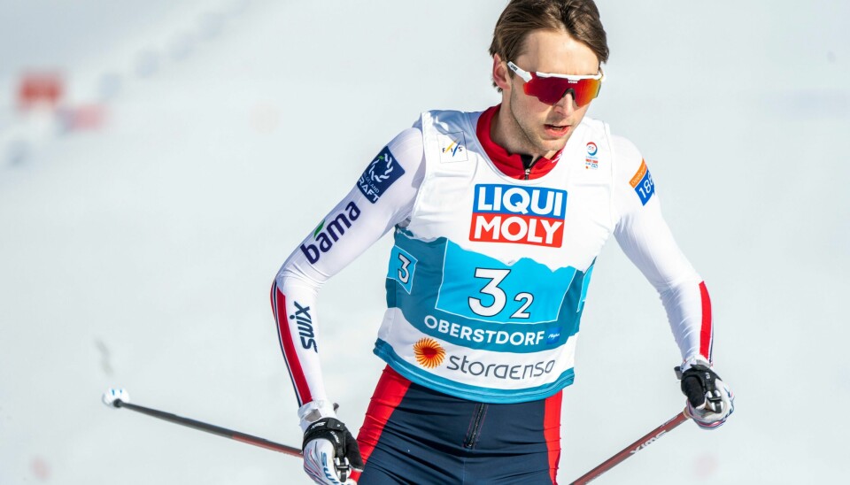 Jarl Magnus Riiber, her under VM i Oberstdorf sist vinter, har ikke hatt en optimal oppladning før den viktige OL-sesongen. Jarl Magnus Riiber, her under VM i Oberstdorf sist vinter, har ikke hatt en optimal oppladning før den viktige OL-sesongen. Foto: Terje Pedersen / NTB