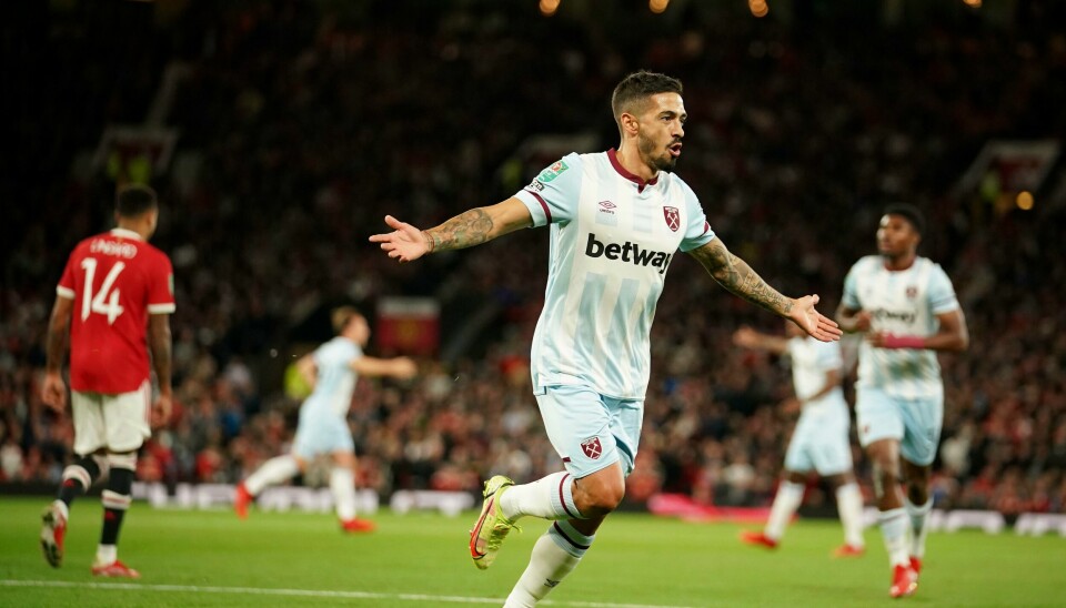 Manuel Lanzini gjorde onsdagskvelden sur for Ole Gunnar Solskjær. Manuel Lanzini gjorde onsdagskvelden sur for Ole Gunnar Solskjær. Foto: Dave Thompson / AP / NTB