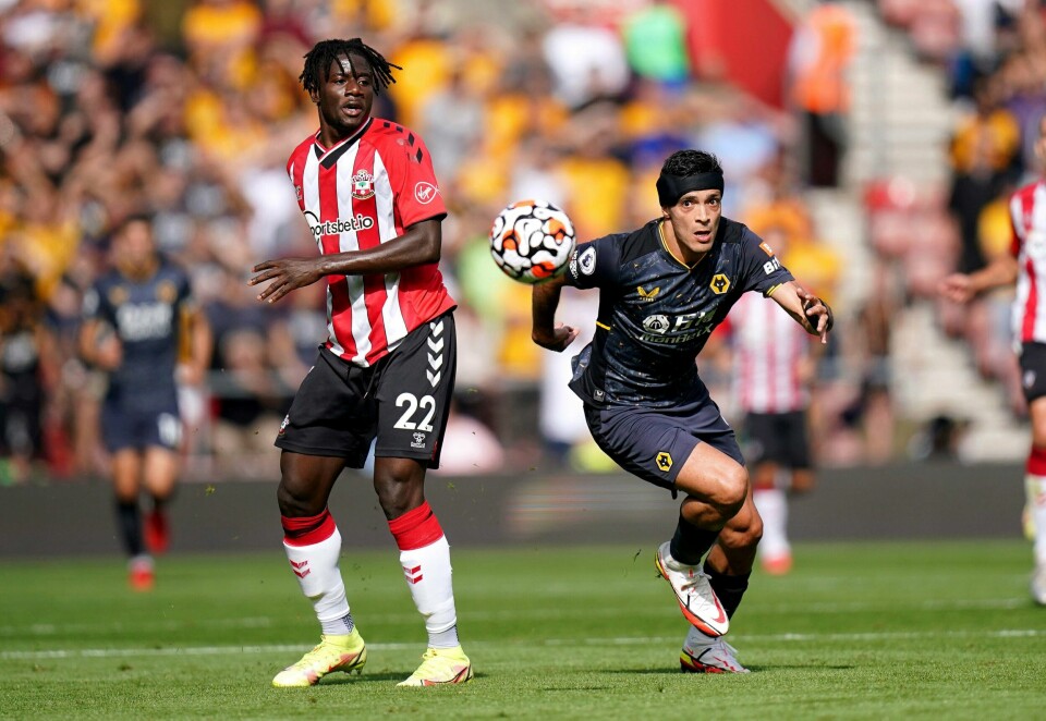 Raúl Jiménez ble matchvinner for Wolverhampton mot Southampton. Raúl Jiménez ble matchvinner for Wolverhampton mot Southampton. Foto: Adam Davy / PA via AP / NTB