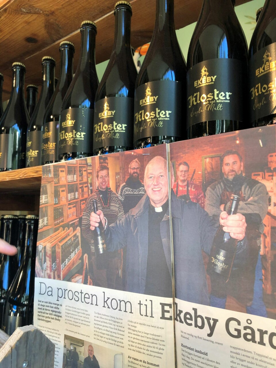 Kloster-ølet er velsignet av prost Tor Bjørn Andresen Osberg. Kloster-ølet er velsignet av prost Tor Bjørn Andresen Osberg.