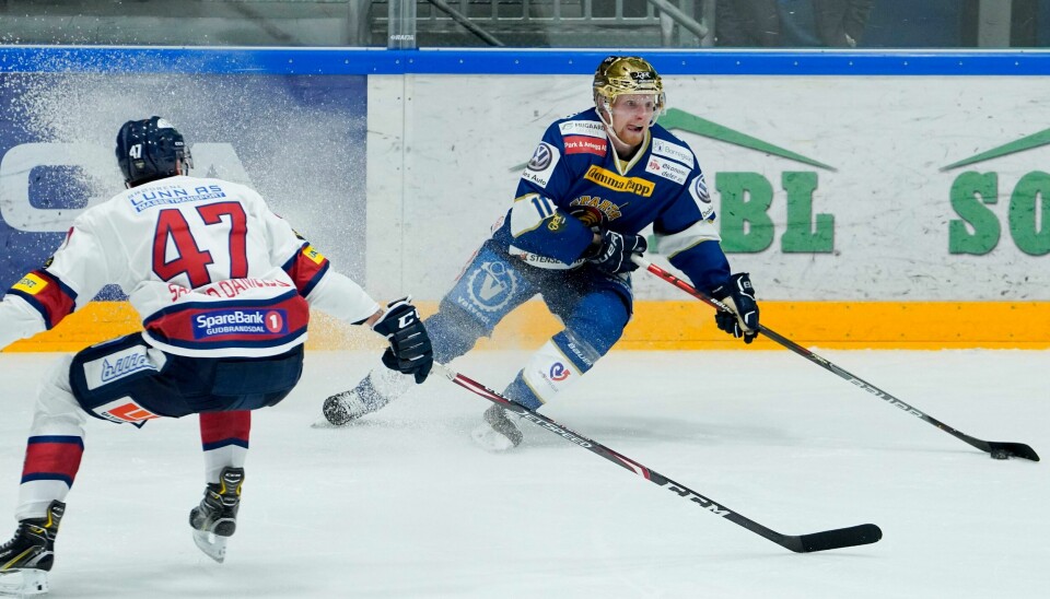 Spartas Hans Kristian Jakobsson ble avgjørende mot Lillehammer lørdag. Her fra en kamp mellom lagene i 2019. Foto: Fredrik Hagen / NTB Spartas Hans Kristian Jakobsson ble avgjørende mot Lillehammer lørdag. Her fra en kamp mellom lagene i 2019. Foto: Fredrik Hagen / NTB