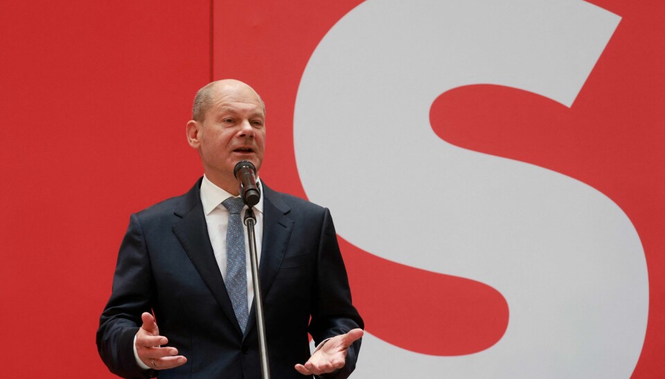 Sosialdemokratene i SPD og deres kanslerkandidat Olaf Scholz ble største parti i valget i Tyskland. Veien fram til regjeringsmakt er kronglete. Sosialdemokratene i SPD og deres kanslerkandidat Olaf Scholz ble største parti i valget i Tyskland. Veien fram til regjeringsmakt er kronglete.