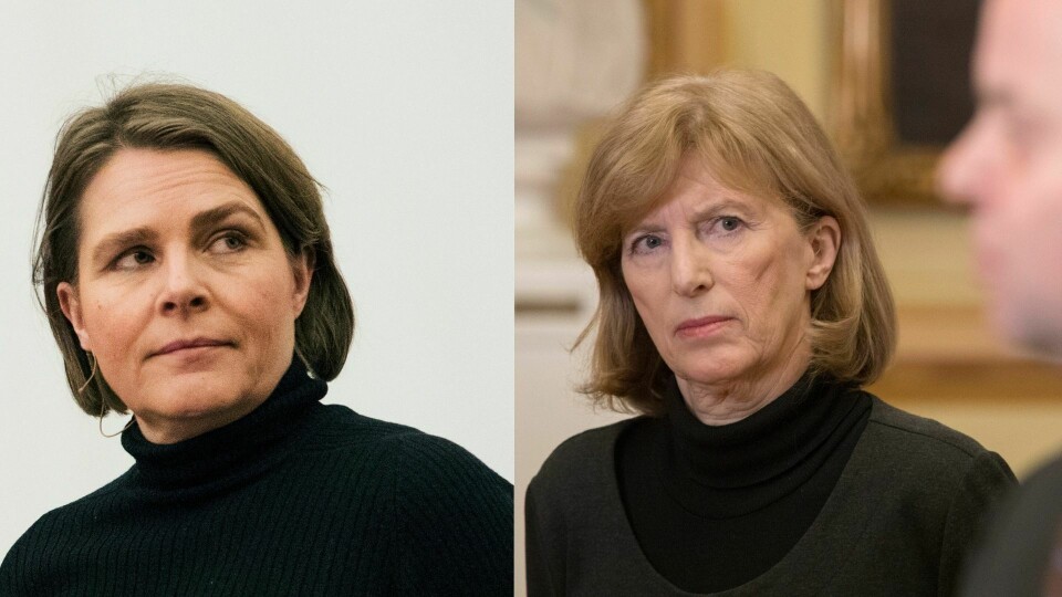Kommentator i Dagsavisen Hege Ulstein og tidligere Stortingets direktør, Ida Børresen. Kommentator i Dagsavisen Hege Ulstein og tidligere Stortingets direktør, Ida Børresen.