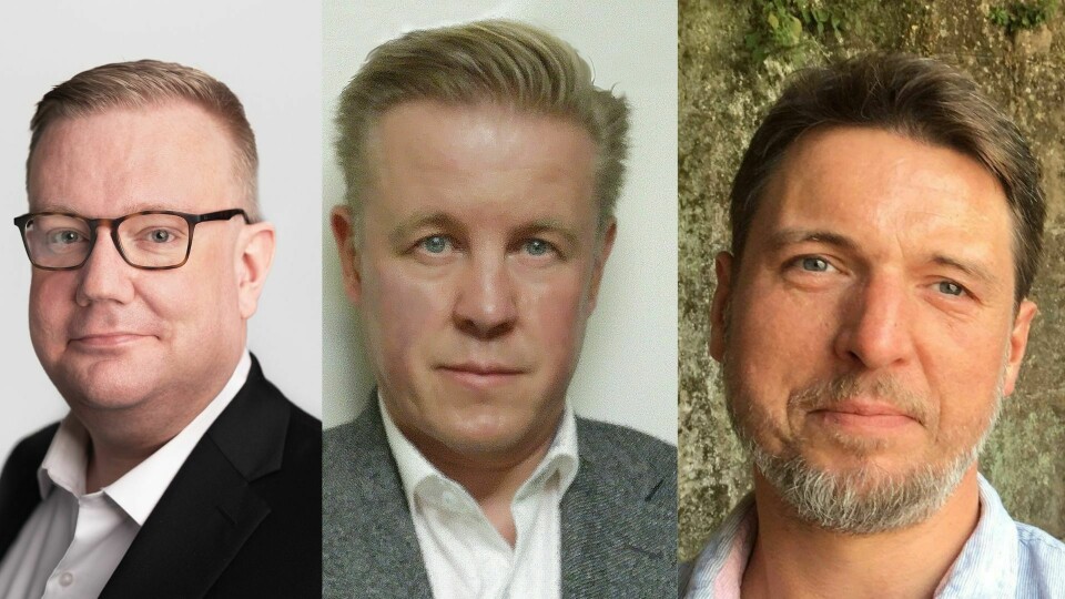 Olav Lægreid, Anthony C. Caffrey og Hans Christian Smith. Olav Lægreid, Anthony C. Caffrey og Hans Christian Smith.