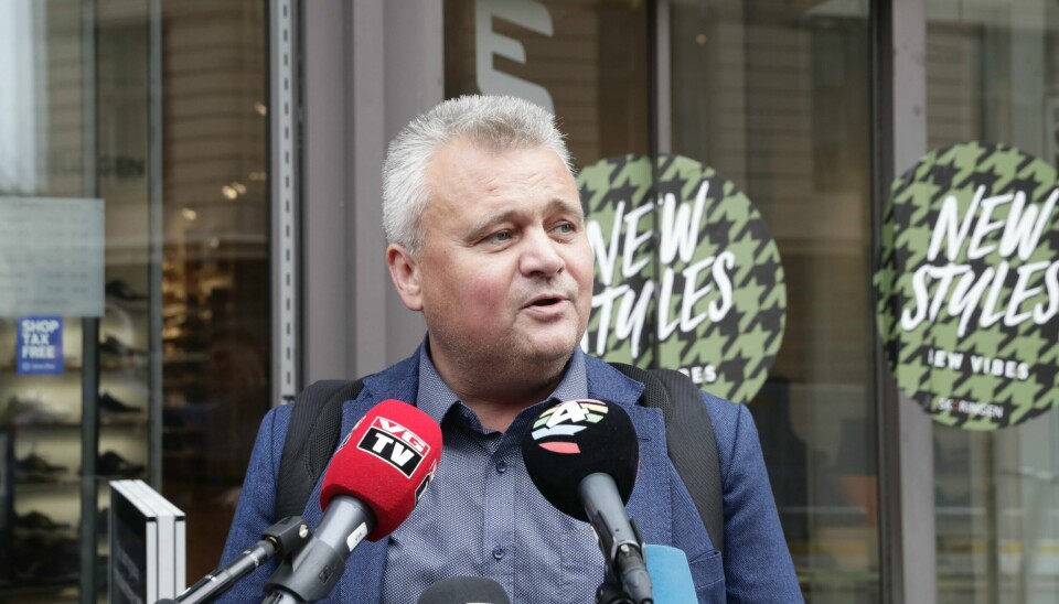 Fellesforbundets leder Jørn Eggum. Jørn Eggum er leiar i Fellesforbundet og sit i Aps sentralstyre. Her er han fotografert utanfor Riksmeklaren i samband med busstreiken i fjor haust. Foto: Berit Roald / NTB / NPK / NPK