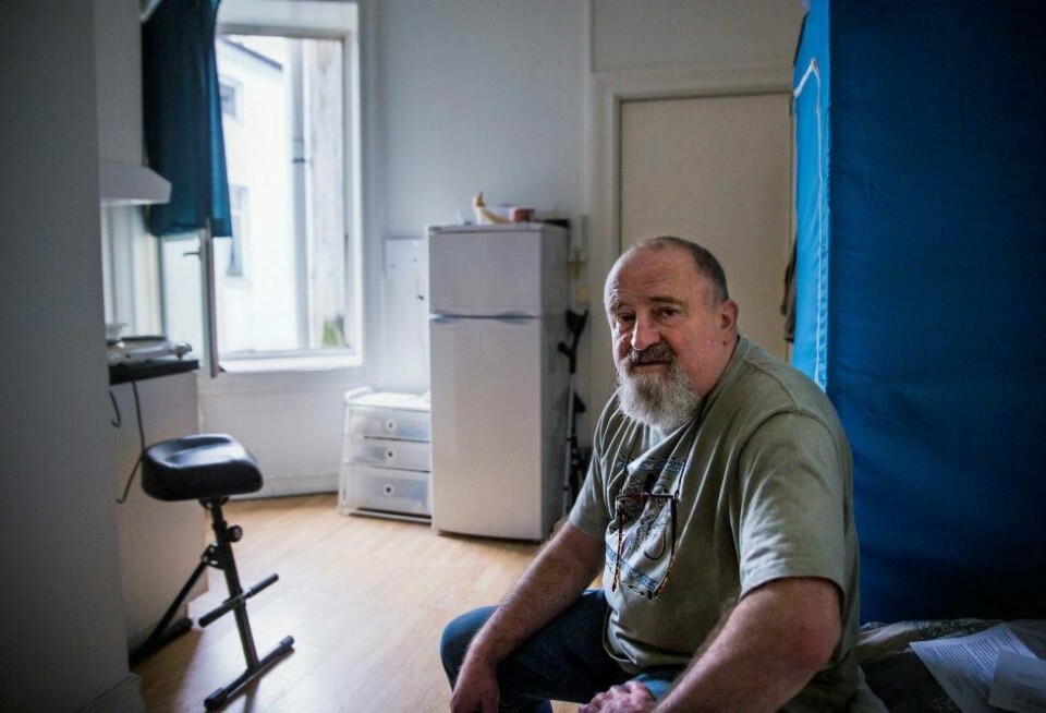 Ugrei situasjon: Dorian Andersen blir sykere for hver dag og trenger et sted å bo. Men på bydelens søknadskontor er datasystemet nede. Ikke er det visst folk der heller.