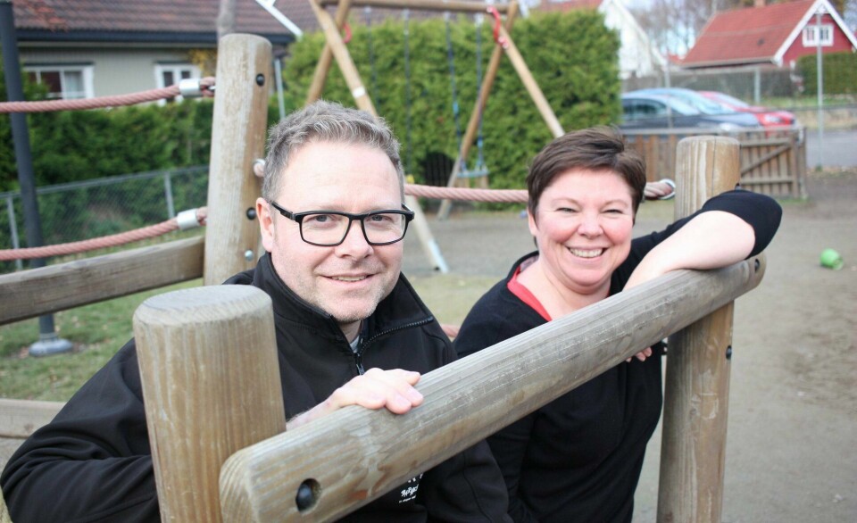 Pedagogisk leder Hanne Thorsen og daglig leder Royne Berget, Smedhusåsen barnehage i Rygge.