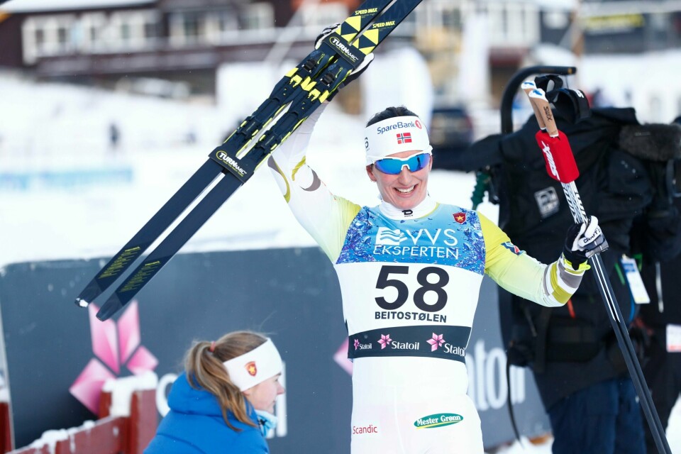 Marit Bjørgen la alle de andre bak seg på Beitostølen fredag.
