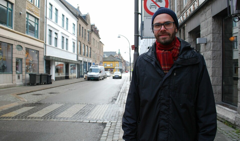 LIVLIG: Trond Svandal og Fredrikstad Venstre mener færre biler i bykjernen vil føre til enda mer liv i større deler av byens sentrum.