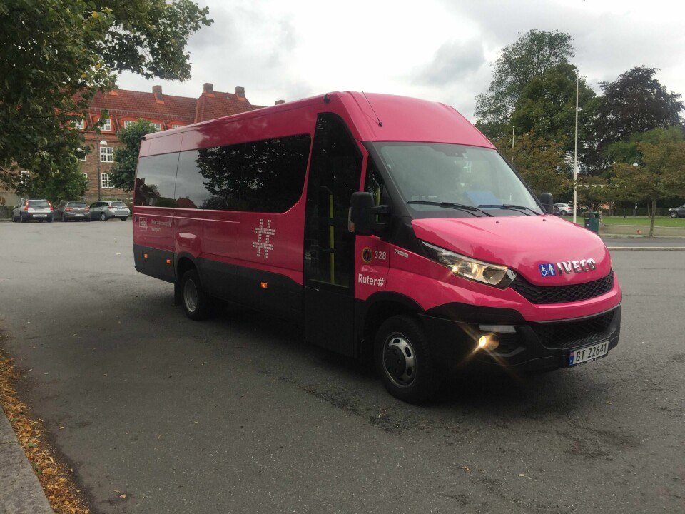 Rosa Buss som betjener de eldre i Bydel Nordre Aker.