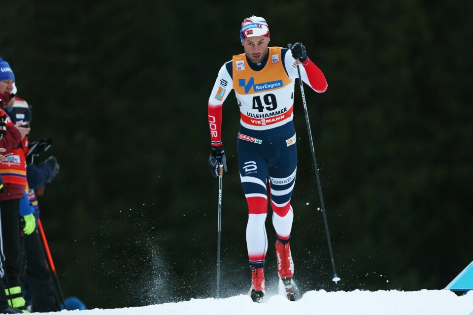 Petter Northug på prologen på den klassiske sprinten i langrenn på Lillehammer.