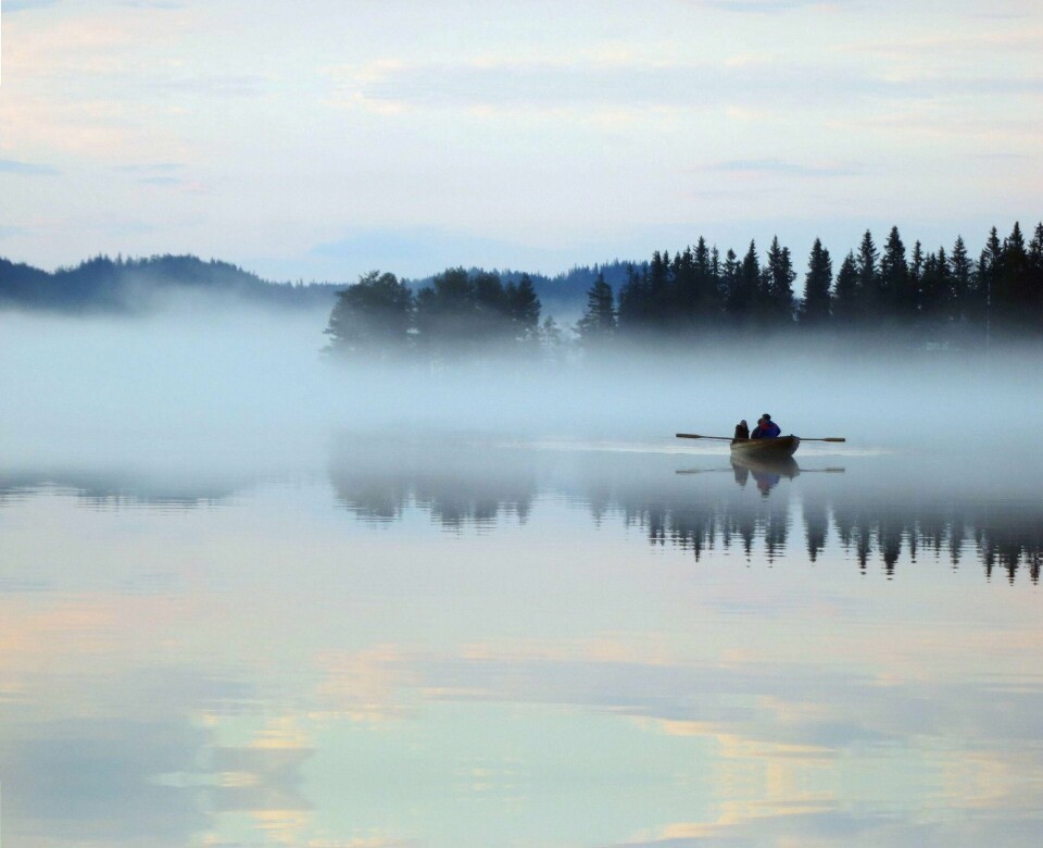 Selv de vakreste steder i Oslomarka har et skjær av mystikk og uhygge over seg. Her Øyangen nord i Krokskogen.