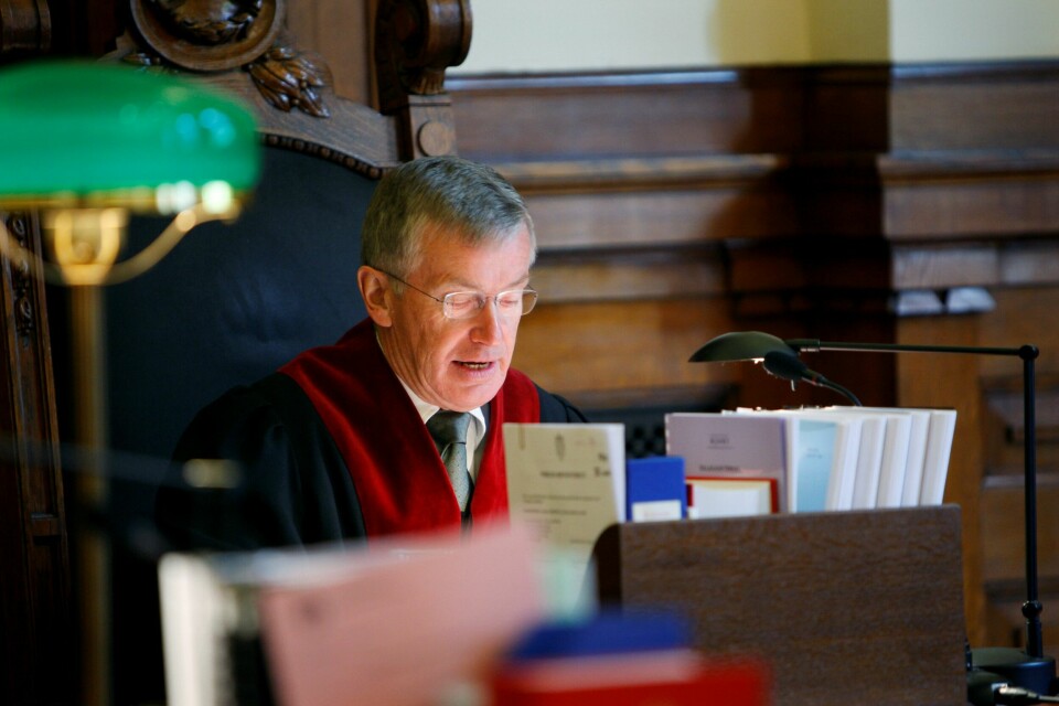 NY LEDER: Høyesterettsjustitiarius Tore Schei fratrer, og ny justitiarius vil bli ansatt i løpet av kort tid.FOTO: ERLEND AAS/NTB SCANPIX