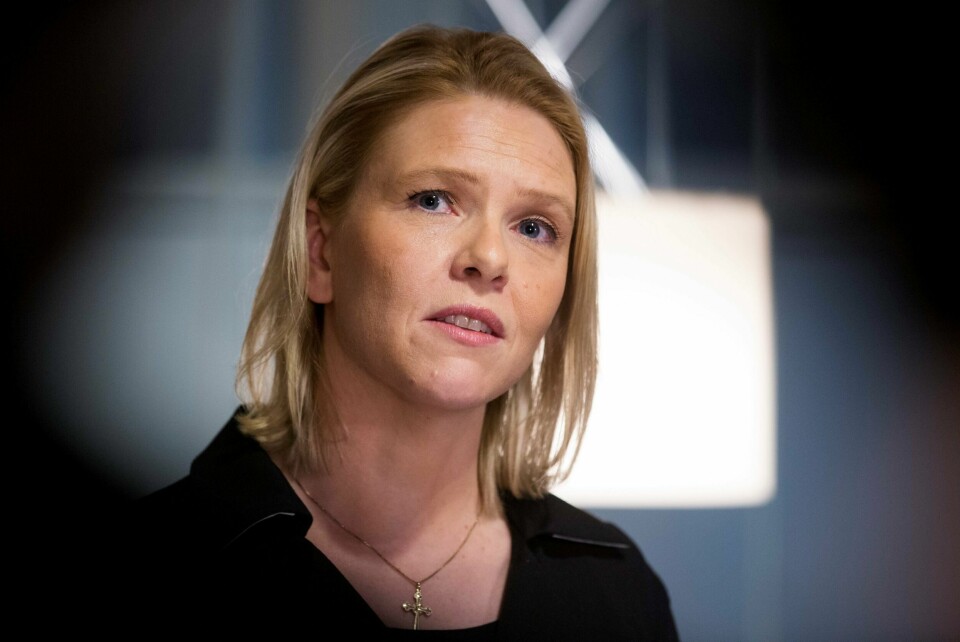 RASER: Innvandrings og integreringsminister Sylvi Listhaug mener kirken ikke er for alle, men en aktør for venstresiden.FOTO: HÅKON MOSVOLD LARSEN/NTB SCANPIX