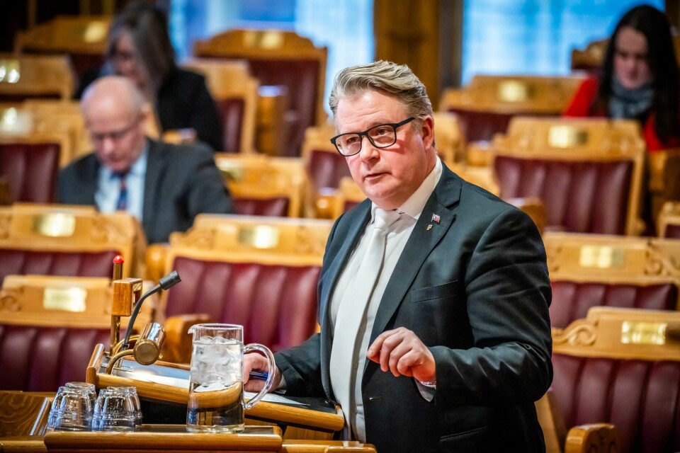 Per-Willy Amundsen (FrP) under den muntlige spørretime i Stortinget. Nå er han politianmeldt for hatefulle ytringer. Per-Willy Amundsen (FrP) under den muntlige spørretime i Stortinget. Nå er han politianmeldt for hatefulle ytringer.