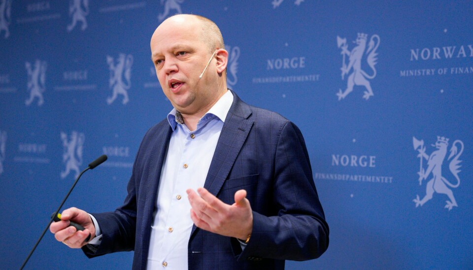 Finansminister Trygve Slagsvold Vedum gleder seg over at prisveksten avtar. Finansminister Trygve Slagsvold Vedum (Sp) sier han tror norsk økonomi er på rett vei. Foto: Javad Parsa / NTB