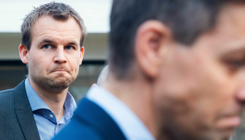 KrF-leder Knut Arild Hareide (i forgrunnen) utfordres angivelig av nestleder Kjell Ingolf Ropstad.