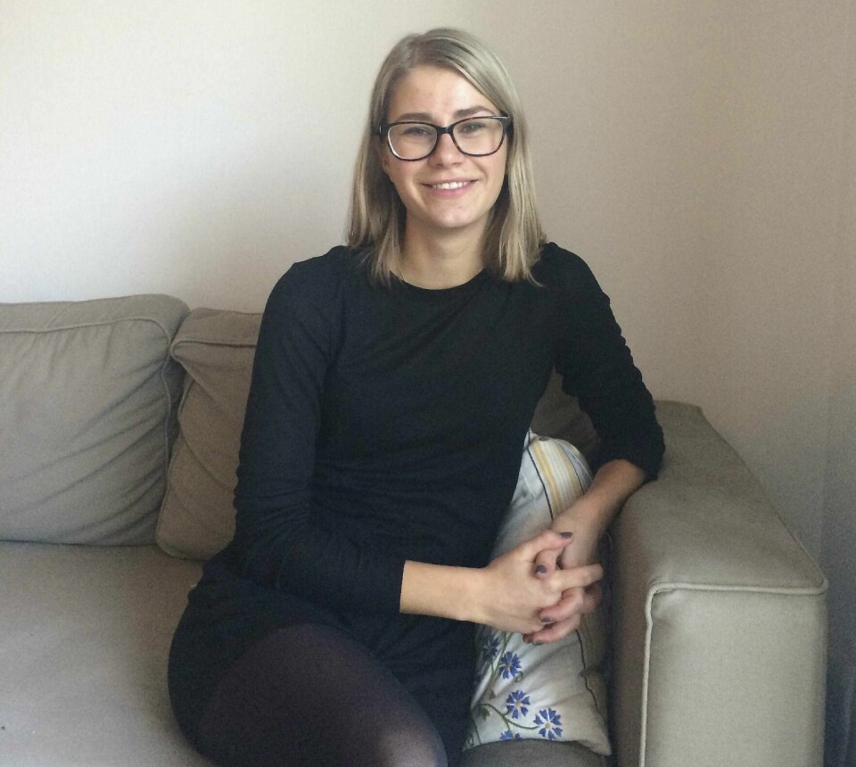 Kaja Bestvold Torgersen studerer statsvitenskap og har i likhet med dyslektikere hatt problemer med å skaffe seg lydbøker. Det er bare blinde og svaksynte som har krav på å få det produsert. FOTO: PRIVAT