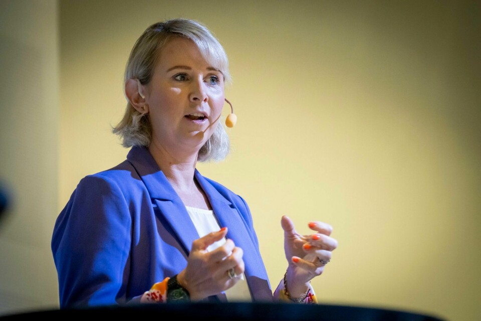 Avgått NSM-sjef Sofie Nystrøm, her fra Arendalsuka i august 2023. Avgått NSM-sjef Sofie Nystrøm, her fra Arendalsuka i august 2023.
