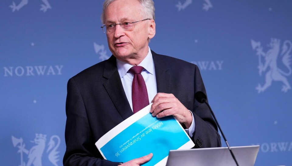 Svein Gjedrem i NSM-utvalget som har gått gjennom omstendighetene rundt leie- og låneavtalene NSM inngikk i forbindelse med leie av lokaler i Snarøyveien 36. Foto: Javad Parsa / NTB Svein Gjedrem i NSM-utvalget som har gått gjennom omstendighetene rundt leie- og låneavtalene NSM inngikk i forbindelse med leie av lokaler i Snarøyveien 36. Foto: Javad Parsa / NTB