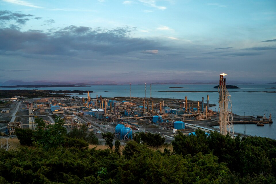 Kårstø Membran CO2 Removal Plant på Kårstø-anlegget (bildet) på Tysvær er blant prosjektene som får støtte. Tørrgass eksporteres fra Kårstø prosessanlegg i Nord-Rogaland gjennom rørledningen Europipe II til Dornum i Nord-Tyskland og gjennom transportsystemene Statpipe og Norpipe til Emden. Foto: Cornelius Poppe / NTB