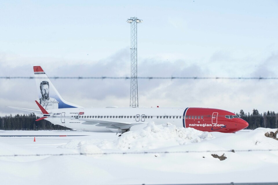 Ett av Norwegians Boeing 737 Max-fly fotografert i 2019. Ett av Norwegians Boeing 737 Max-fly fotografert i 2019. Foto: Vidar Ruud / NTB