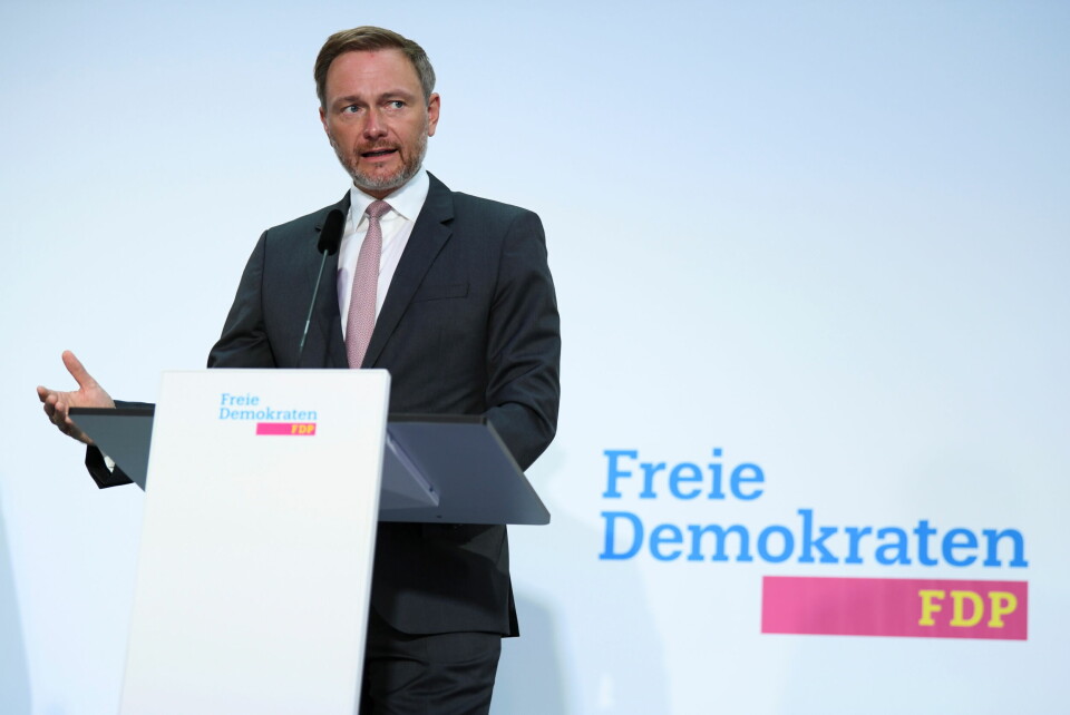 FDP-leder Christian Lindner kan, i likhet med De grønne, avgjøre hvordan Tysklands neste regjering skal se ut. FDP-leder Christian Lindner kan, i likhet med De grønne, avgjøre hvordan Tysklands neste regjering skal se ut.