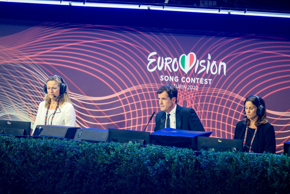 Torino, Italia 20220515. Konkurransesjef Martin Österdahl under finalen i Eurovision Song Contest i Pala Olimpico i Torino lørdag kveld.Foto: Heiko Junge / NTB Torino, Italia 20220515. Konkurransesjef Martin Österdahl under finalen i Eurovision Song Contest i Pala Olimpico i Torino lørdag kveld.Foto: Heiko Junge / NTB
