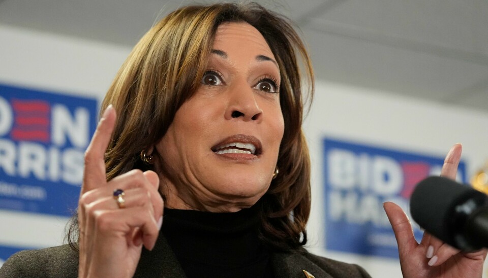 USAs visepresident Kamala Harris. USAs visepresident Kamala Harris omtaler Alabama-kjennelsen som ironisk ettersom Republikanerne har tatt til orde for at amerikanere bør få flere barn. Foto: Alex Brandon / AP / NTB