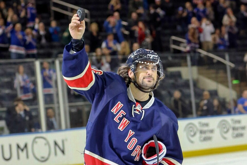 Ny festkveld for Mats Zuccarello i Madison Square Garden. FOTO: VINCENT CARCHIETTA/USA TODAY NTB SCANPIX