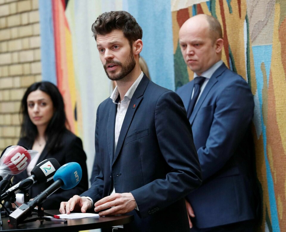 Både Bjørnar Moxnes og Trygve Slagsvold Vedum rammes av anklager om populisme. Det burde de oppfatte som en hedersbetegnelse, mener kommentatoren. Foto: Terje Bendiksby/NTB