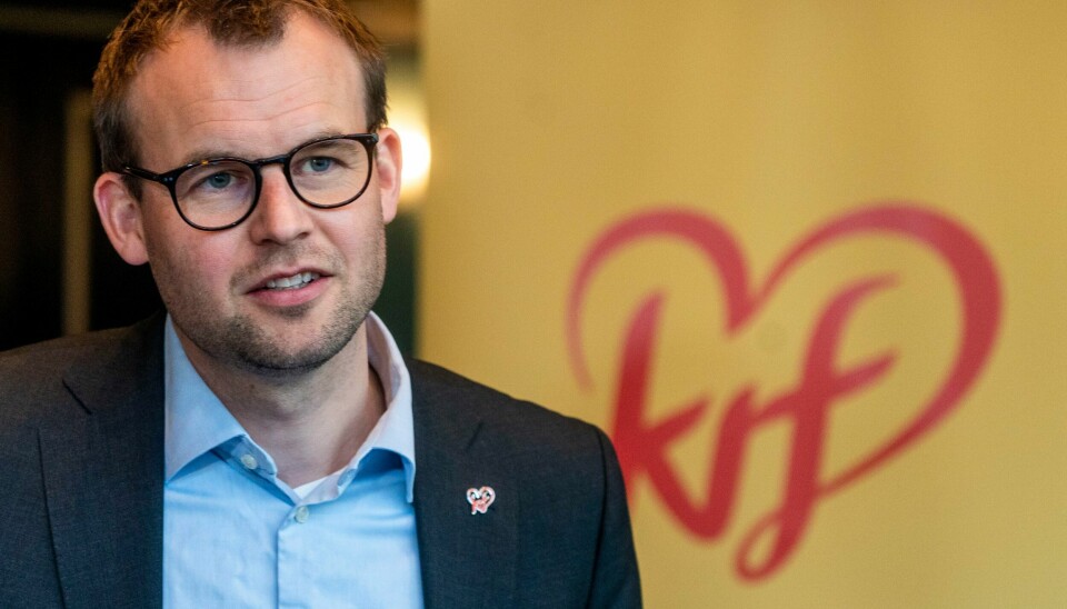 KrF-leder Kjell Ingolf Ropstad leder Norges minst likte parti, ifølge en undersøkelse fra UiB. Partileder Kjell Ingolf Ropstad mener frihandelsavtalen med Storbritannia har stor betydning for norsk næringsliv, og er fornøyd med importvernet.Foto: Terje Pedersen / NTB