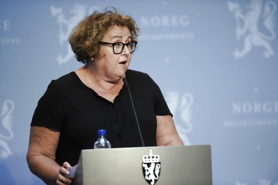 Som vakthavende statsråd ledet KrFs nestleder Olaug Bollestad onsdag den ukentlige pressekonferansen om koronasituasjonen i Norge.