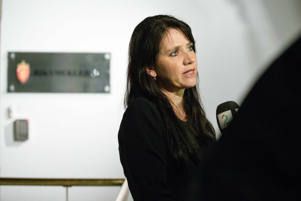 Oslo 20161027.Anne-Kari Bratten, leder i Spekter etter at forhandlingene brøt sammen etter klokka 22. Partene i togstreiken er kalt inn til tvungen mekling hos Riksmeklerens kontor torsdag. Streiken har vart i fire uker og 124 lokførere er tatt ut.Foto: Audun Braastad / NTB Oslo 20161027.
Anne-Kari Bratten, leder i Spekter etter at forhandlingene brøt sammen etter klokka 22. Partene i togstreiken er kalt inn til tvungen mekling hos Riksmeklerens kontor torsdag. Streiken har vart i fire uker og 124 lokførere er tatt ut.
Foto: Audun Braastad / NTB