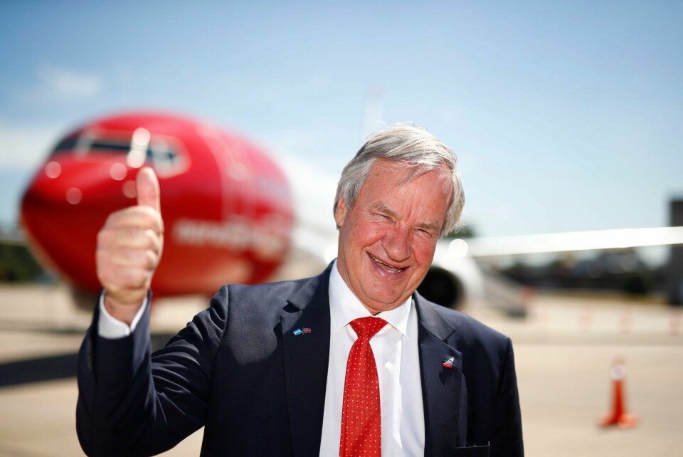 Bjørn Kjos foran et Norwegian-fly på flyplassen i Buenos Aires i 2018. Selskapet vurderte å bruke russiske fly på rutene i Argentina. Bjørn Kjos foran et Norwegian-fly på flyplassen i Buenos Aires i 2018. Selskapet vurderte å bruke russiske fly på rutene i Argentina. Foto: Heiko Junge / NTB