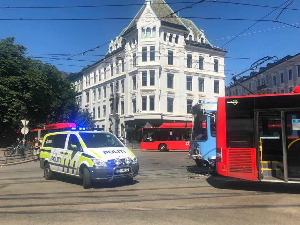 Trafikkulykke på Solli plass.