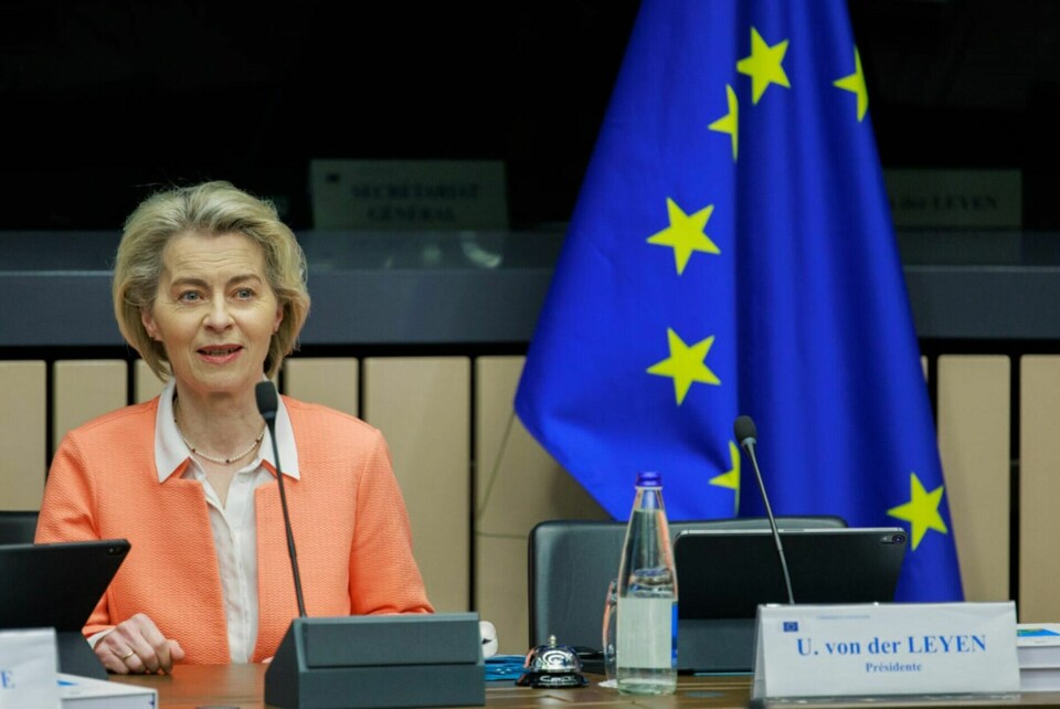 Kommisjonens president Ursula von der Leyen fra EPP stiller til gjenvalg, men må ha ja fra et flertall i Europaparlamentet. Kommisjonens president Ursula von der Leyen fra EPP stiller til gjenvalg, men må ha ja fra et flertall i Europaparlamentet.