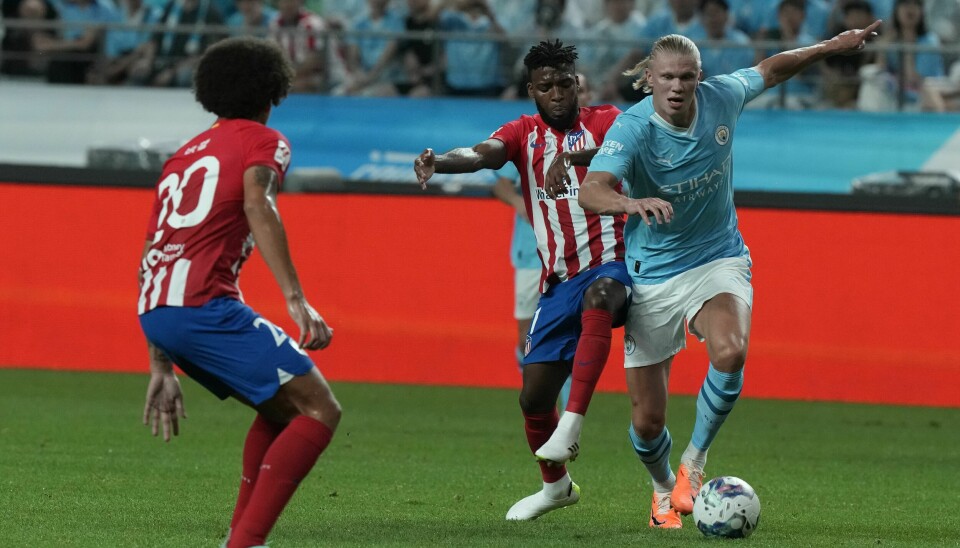 Erling Braut Haaland klarte ikke å notere seg med noen mål mot Atlético Madrid. Erling Braut Haaland klarte ikke å notere seg med noen mål mot Atlético Madrid. Foto: Ahn Young-joon / AP Photo / NTB.