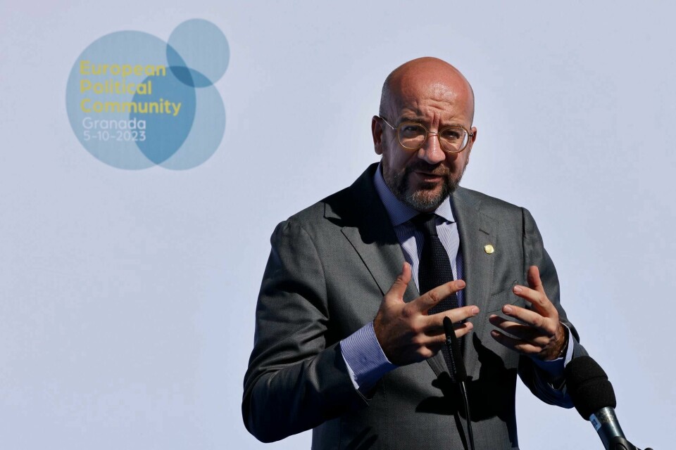 EU-president Charles Michel. EU-president Charles Michel.