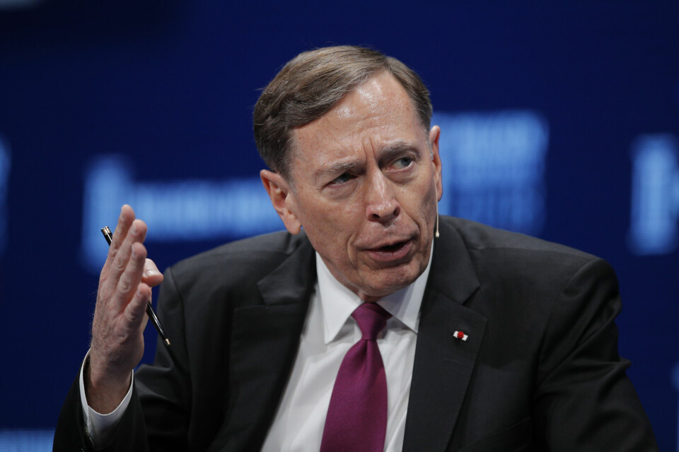 Tidligere CIA-sjef David Petraeus. Tidligere CIA-sjef David Petraeus.