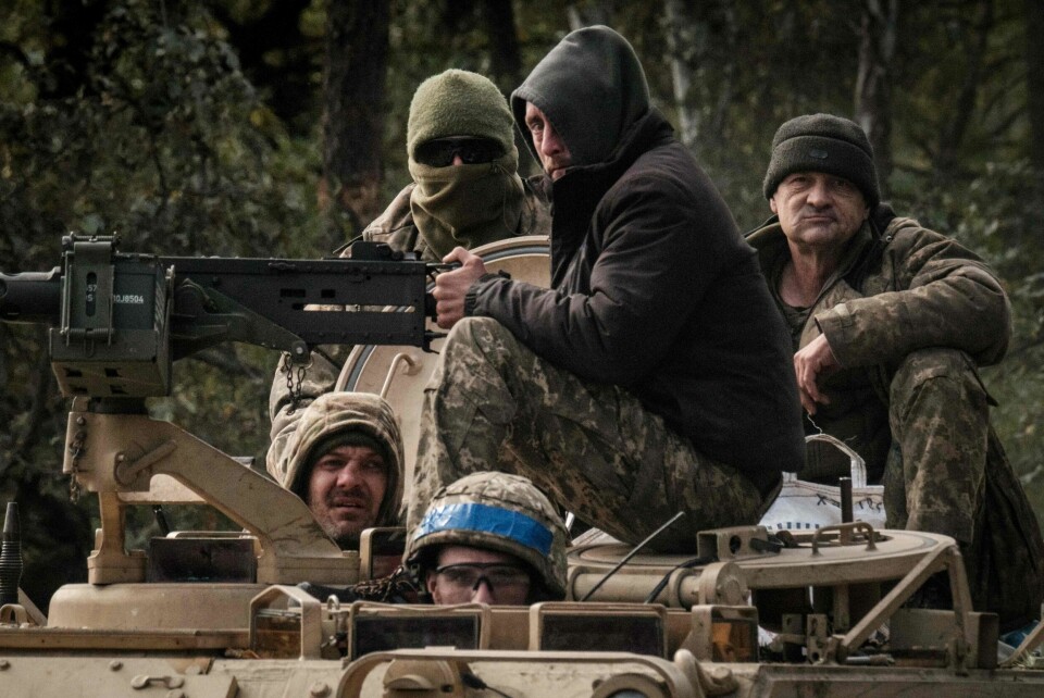 Ukraina har framgang på slagmarken. Her er ukrainske soldater ved byen Lyman i Donetsk fylke, som nylig ble gjenerobret av ukrainske styrker. Ukraina har framgang på slagmarken. Her er ukrainske soldater ved byen Lyman i Donetsk fylke, som nylig ble gjenerobret av ukrainske styrker.