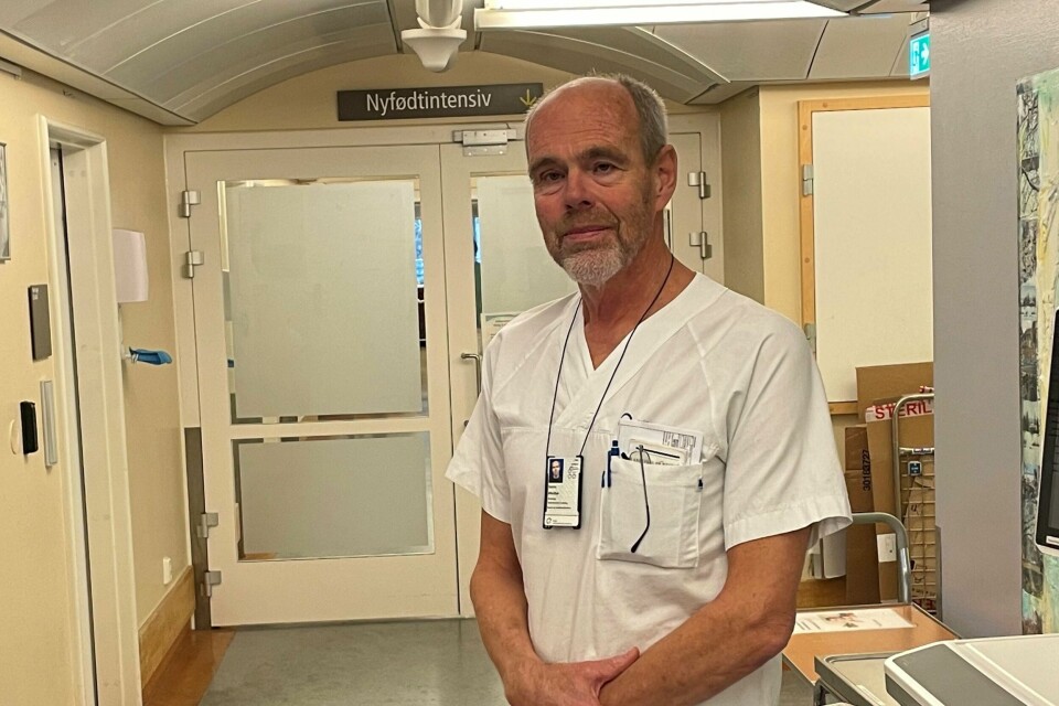 Overlege Sverre Medbø ved nyfødtintensiv ved Rikshospitalet. Overlege Sverre Medbø ved nyfødtintensiv ved Rikshospitalet.