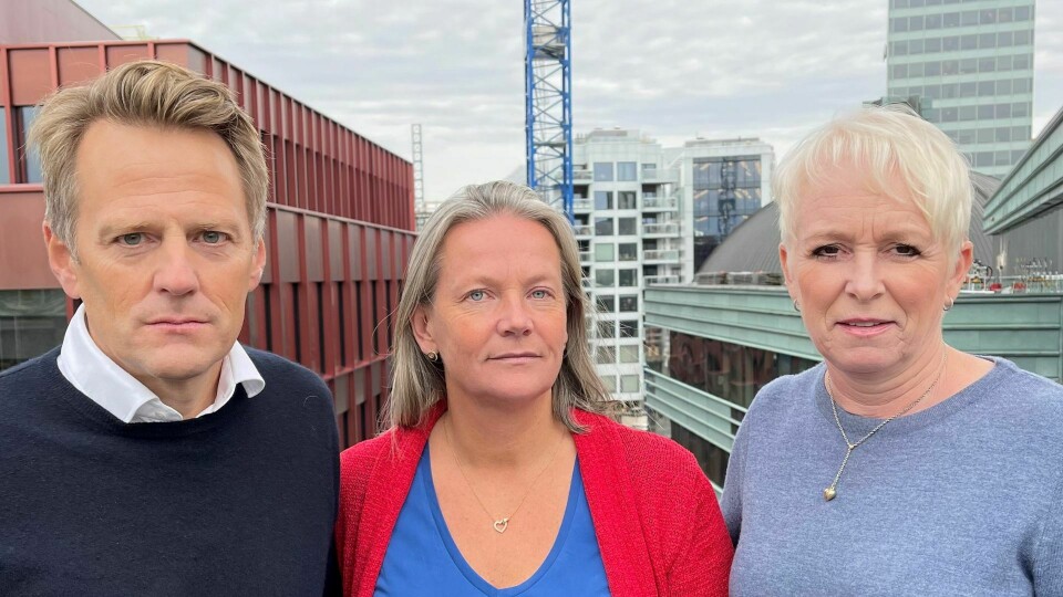 Jøns Sjøgren, Adm. direktør i Byggevareindustrien, Hilde Widerøe Wibe, Daglig leder i Norske Trevarer og Heidi Finstad. Adm. direktør i Treindustrien. Jøns Sjøgren, Adm. direktør i Byggevareindustrien, Hilde Widerøe Wibe, Daglig leder i Norske Trevarer og Heidi Finstad. Adm. direktør i Treindustrien.