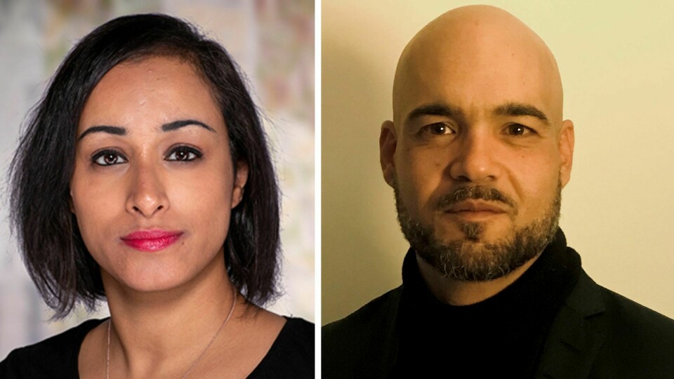 Sofia Rana (Rødt) og Hatem Ben Mansour i Antirasistisk Senter. Sofia Rana (Rødt) og Hatem Ben Mansour i Antirasistisk Senter.